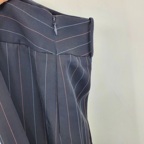 Armani Collezioni Made in Italy Cuffed Hem Multicolor Striped Formal Dress Pants - Picture 4 of 7